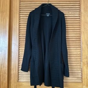 SUTTON STUDIO CASHMERE WRAP SWEATER- SMALL